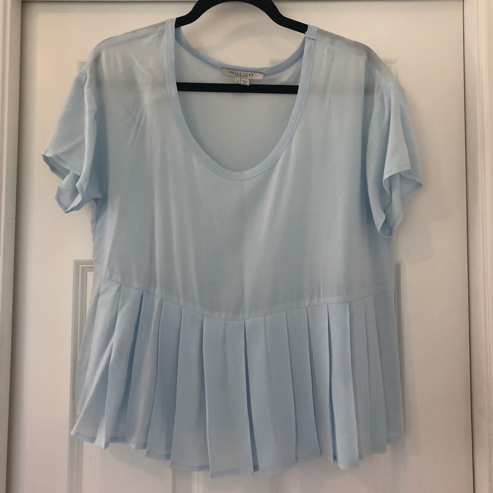 Sheer Blue Top